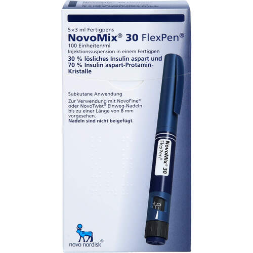 NovoMix 30 FlexPen, 5x3 ml, Novo Nordisk Pharma GmbH
