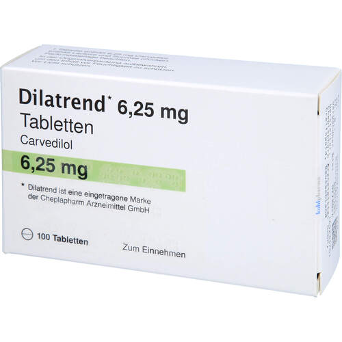 Dilatrend 6.25mg, 100 Stk., kohlpharma GmbH
