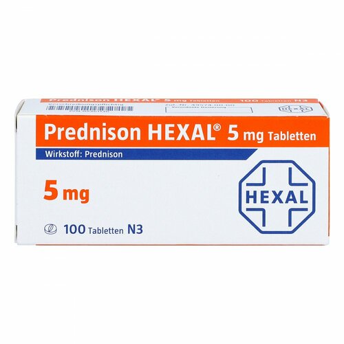 PREDNISON HEXAL 5 mg Tabletten, 100 Stk., Hexal AG