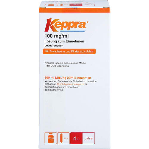 Keppra 100mg/ml, 300 ml, kohlpharma GmbH