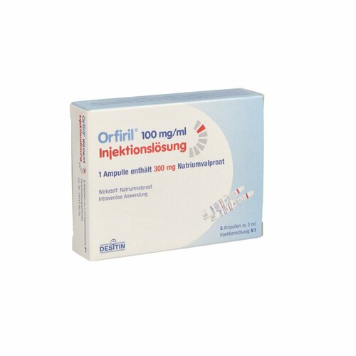 Orfiril 100mg/ml Injektionslösung, 5x3 ml, Desitin Arzneimittel GmbH