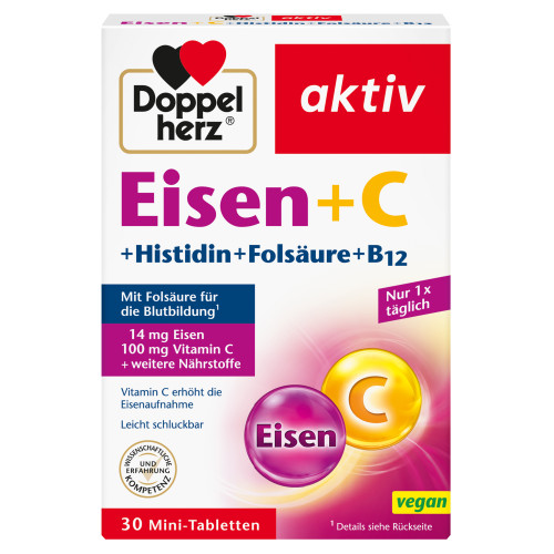 Doppelherz Eisen+Vit.C+L-Histidin, 30 Stk., Queisser Pharma GmbH & Co. KG