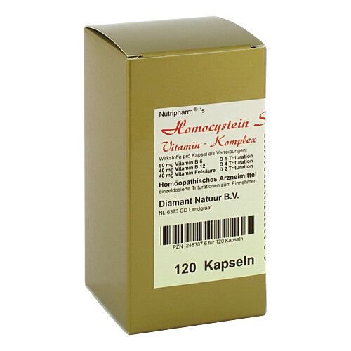 HOMOCYSTEIN Stoffwechsel-Vitamin-Komplex Kapseln, 120 Stk., B&K Nutripharm GmbH