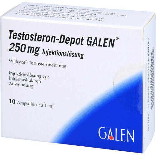 Testosteron-Depot 250mg GALENpharma Amp., 10X1 ML, Galenpharma GmbH