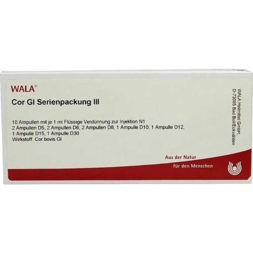 COR GL Serienpackung 3 Ampullen, 10x1 ml, WALA Heilmittel GmbH