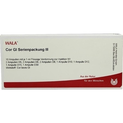 COR GL Serienpackung 3 Ampullen, 10X1 ml, WALA Heilmittel GmbH