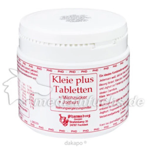 Kleie plus Weizenkleie Tabletten, 300 Stk., Pharmadrog GmbH