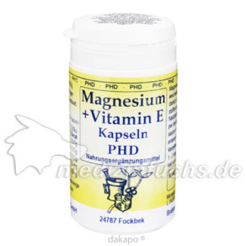 Magnesium + Vitamin E Kapseln, 60 Stk., Pharmadrog GmbH