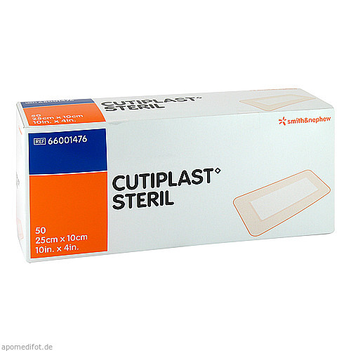 CUTIPLAST steriler Wundverband 25cmx10cm, 50 ST, Aca Müller/Adag Pharma AG