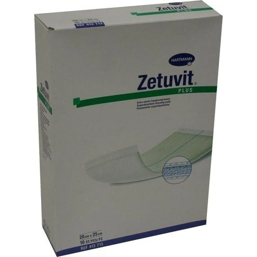 Zetuvit Plus extrastarke Saugkompr steril 20x25cm, 10 ST, Paul Hartmann AG