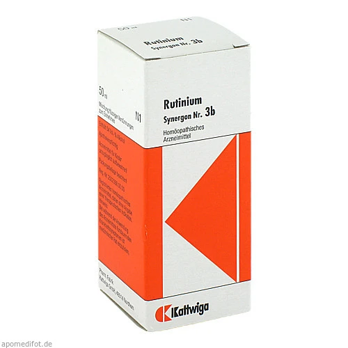 SYNERGON KOMPLEX 3b Rutinium Tropfen, 50 ml, Kattwiga Arzneimittel GmbH