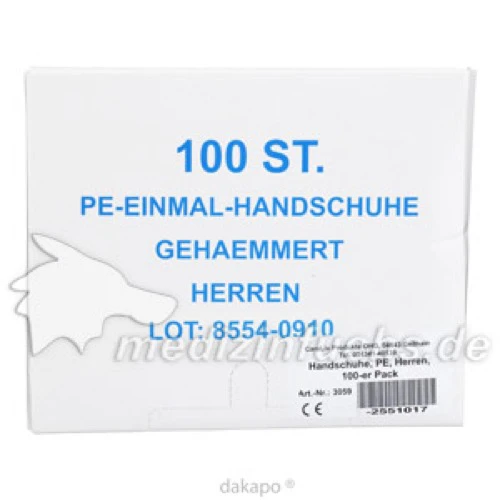Handschuhe PE Herren, 100 Stk., Careliv Produkte Ohg