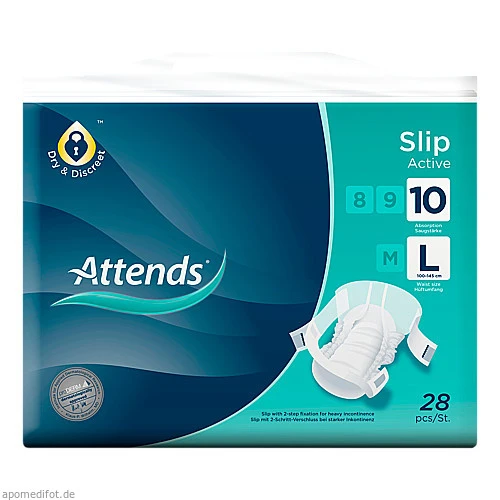 Attends Slip Active 10 Large, 28 Stk., Attends GmbH