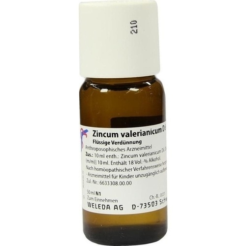 ZINCUM VALERIANICUM D 6 Dilution, 50 ml, WELEDA AG