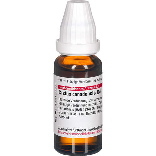CISTUS CANADENS D 4, 20 ml, Dhu-Arzneimittel GmbH & Co. KG CISTUS CANADENS D 4, 20 ml, Dhu-Arzneimittel GmbH & Co. KG