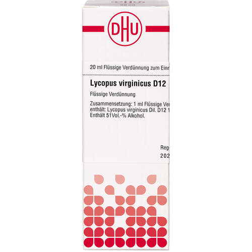 LYCOPUS VIRG D12, 20 ml, Dhu-Arzneimittel GmbH & Co. KG