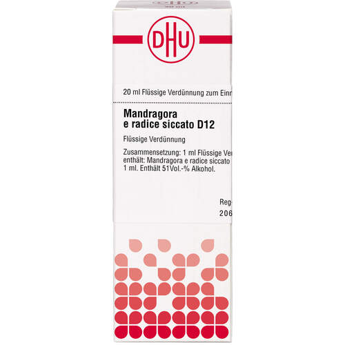 MANDRAGORA E RADIC SIC D12, 20 ml, Dhu-Arzneimittel GmbH & Co. KG