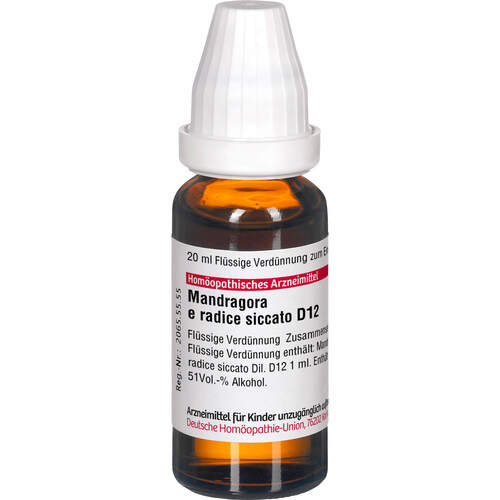 MANDRAGORA E RADIC SIC D12, 20 ml, Dhu-Arzneimittel GmbH & Co. KG
