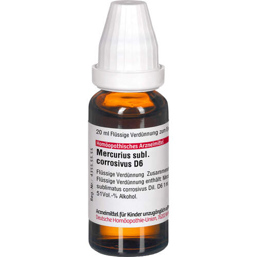 MERCURIUS SUBL CORR D 6, 20 ml, Dhu-Arzneimittel GmbH & Co. KG