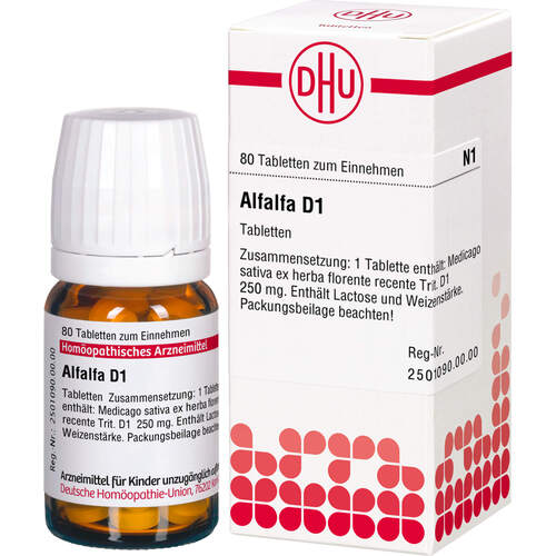 ALFALFA D 1 Tabletten, 80 Stk., DHU-Arzneimittel GmbH & Co. KG