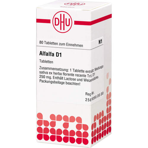 ALFALFA D 1 Tabletten, 80 Stk., DHU-Arzneimittel GmbH & Co. KG