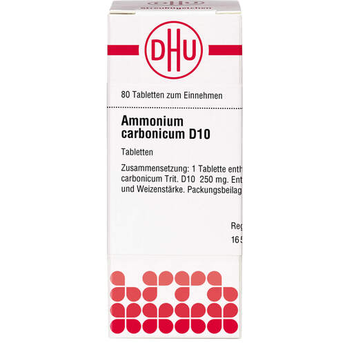 AMMONIUM CARBONICUM D 10 Tabletten, 80 Stk., DHU-Arzneimittel GmbH & Co. KG