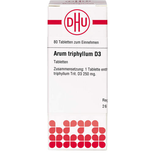 ARUM TRIPHYLLUM D 3 Tabletten, 80 Stk., DHU-Arzneimittel GmbH & Co. KG