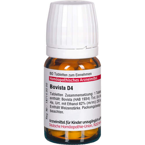 BOVISTA D 4 Tabletten, 80 Stk., DHU-Arzneimittel GmbH & Co. KG