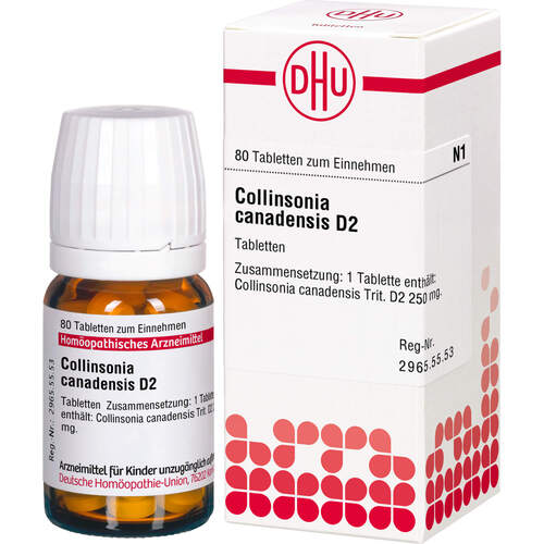 COLLINSONIA CANADENSIS D 2 Tabletten, 80 Stk., DHU-Arzneimittel GmbH & Co. KG