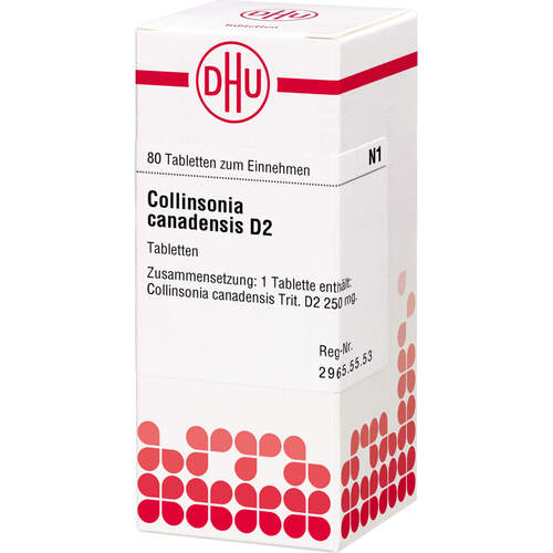 COLLINSONIA CANADENSIS D 2 Tabletten, 80 Stk., DHU-Arzneimittel GmbH & Co. KG
