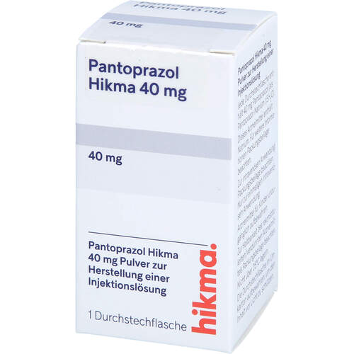 Pantoprazol Hikma 40 mg Plv. z. Herst. E. Inj.-Lsg, 1 Stk., Hikma Pharma GmbH