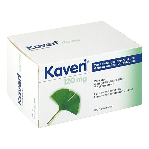 KAVERI 120 mg Filmtabletten, 2x60 Stk., KSK-Pharma Vertriebs AG
