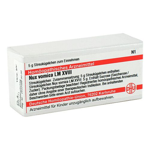 NUX VOMICA LM XVIII, 5 g, Dhu-Arzneimittel GmbH & Co. KG
