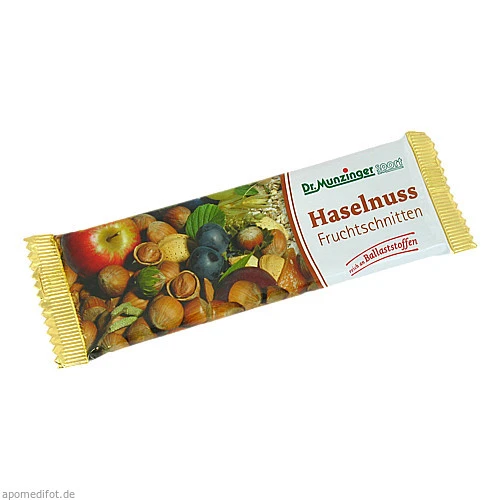 DR. MUNZINGER Haselnuss Fruchtschnitten, 50 g, Dr.Munzinger Sport GmbH & Co. KG