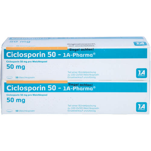 Ciclosporin 50-1A-Pharma, 100 ST, 1 A Pharma GmbH