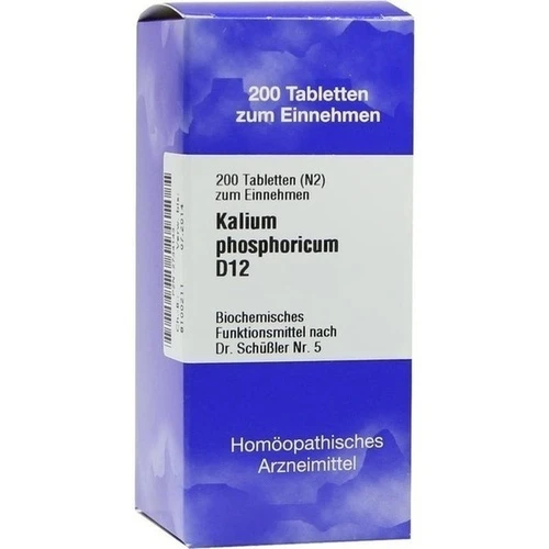 BIOCHEMIE 5 Kalium phosphoricum D 12 Tabletten, 200 Stk., ISO-Arzneimittel GmbH & Co. KG