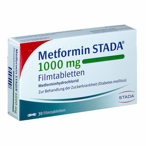 Metformin STADA 1000mg Filmtabletten, 30 Stk., STADAPHARM GmbH