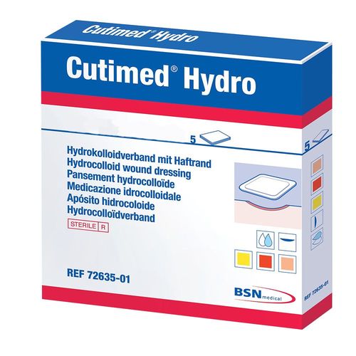 Cutimed Hydro L 10x10cm Hydrokolloidverband dünn, 10 Stk., Bsn Medical GmbH