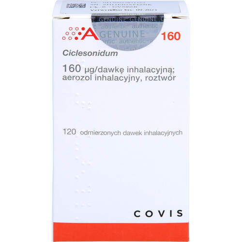 Alvesco 160 Mikrogramm 120 H&uuml;be Dosieraerosol, 1 Stk., Pharma Gerke Arzneimittelvertriebs GmbH