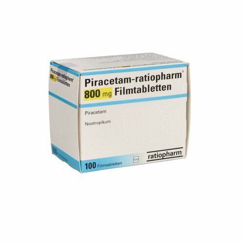 Piracetam-ratiopharm 800mg Filmtabletten, 100 Stk., ratiopharm GmbH
