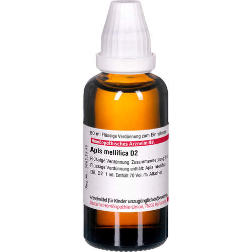 APIS MELLIFICA D 2 Dilution, 50 ml, DHU-Arzneimittel GmbH & Co. KG