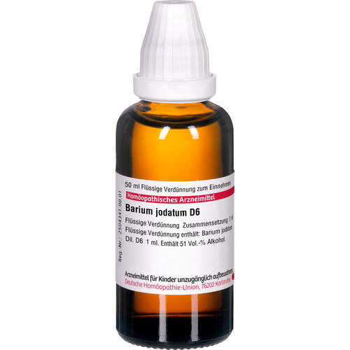 BARIUM JODATUM D 6 Dilution, 50 ml, DHU-Arzneimittel GmbH & Co. KG