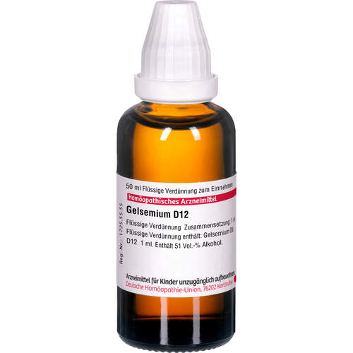 GELSEMIUM D 12 Dilution, 50 ml, DHU-Arzneimittel GmbH & Co. KG