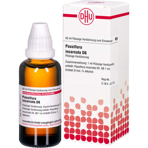 PASSIFLORA INCARNATA D 6 Dilution, 50 ml, DHU-Arzneimittel GmbH & Co. KG