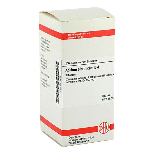ACIDUM PICRINICUM D 4 Tabletten, 200 Stk., DHU-Arzneimittel GmbH & Co. KG