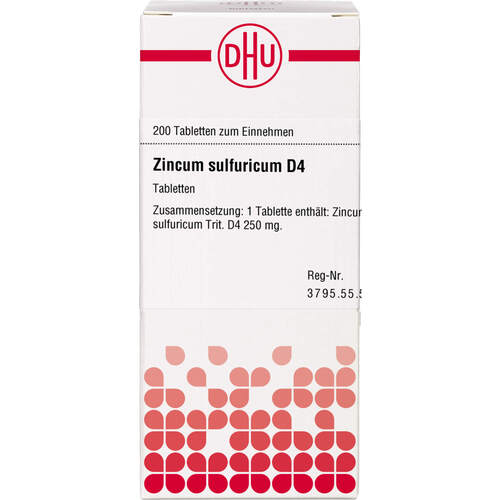 ZINCUM SULFURICUM D 4 Tabletten, 200 Stk., DHU-Arzneimittel GmbH & Co. KG