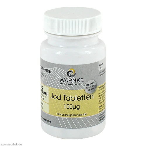 Jod-Tabletten 150ug, 100 ST, Warnke Vitalstoffe GmbH