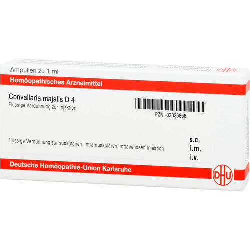 CONVALLARIA MAJALIS D 4 Ampullen, 10x1 ml, DHU-Arzneimittel GmbH & Co. KG CONVALLARIA MAJALIS D 4 Ampullen, 10x1 ml, DHU-Arzneimittel GmbH & Co. KG