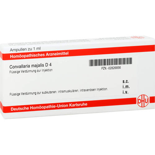 CONVALLARIA MAJALIS D 4 Ampullen, 10x1 ml, DHU-Arzneimittel GmbH & Co. KG CONVALLARIA MAJALIS D 4 Ampullen, 10x1 ml, DHU-Arzneimittel GmbH & Co. KG