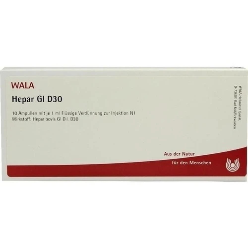 HEPAR GL D30, 10x1 ml, Wala Heilmittel GmbH